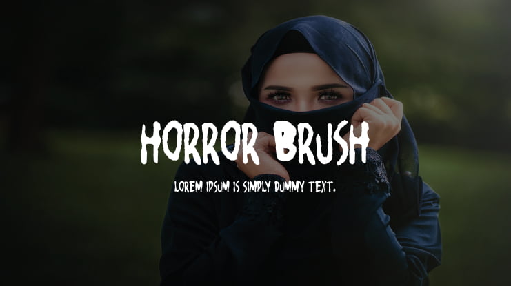 Horror Brush Font
