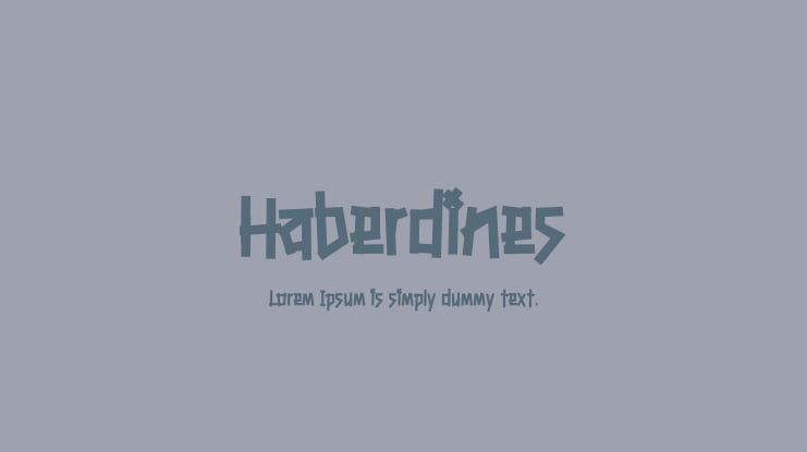 Haberdines Font