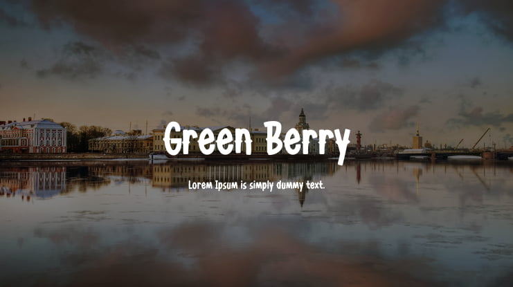 Green Berry Font