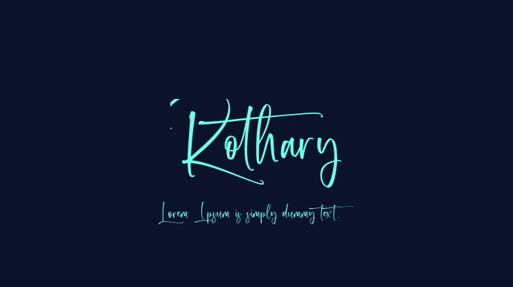 Rothary Font