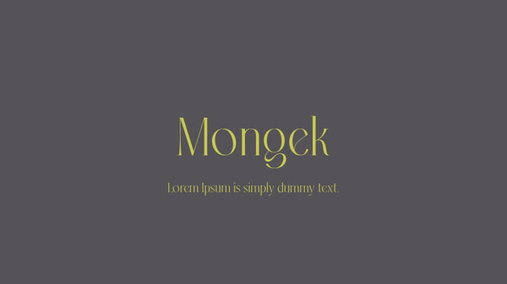 Mongek Font
