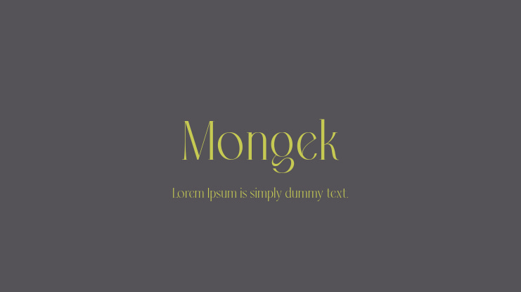 Mongek Font