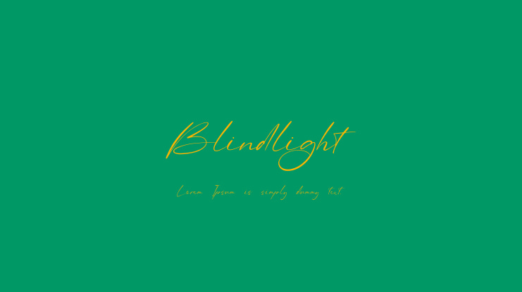 Blindlight Font