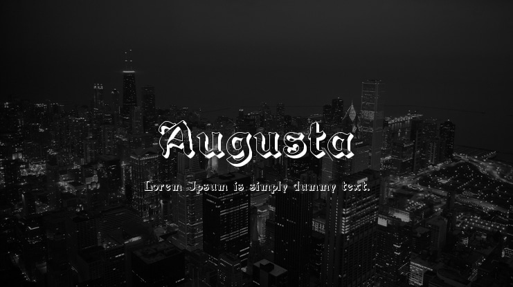 Augusta Font Family