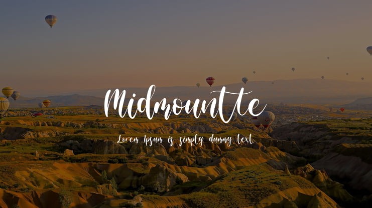 Midmountte Font