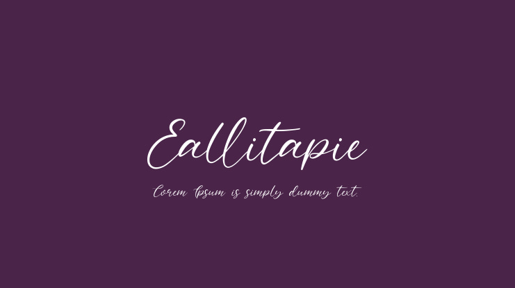 Eallitapie Font