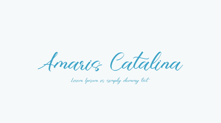 Amaris Catalina Font