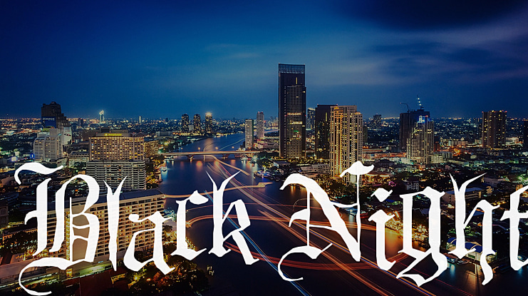 Black Night Font