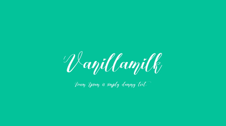 Vanillamilk Font