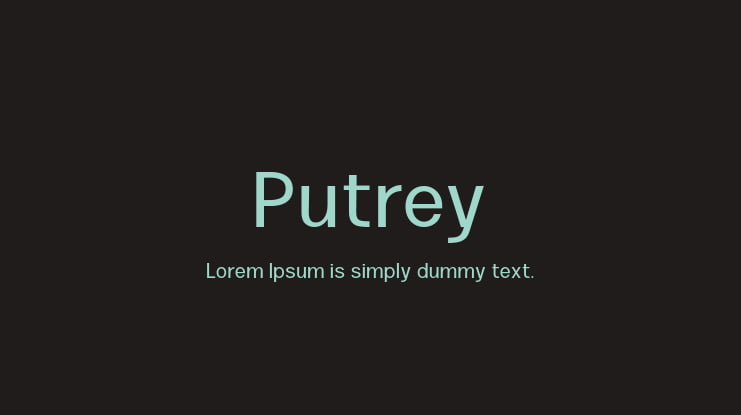 Putrey Font