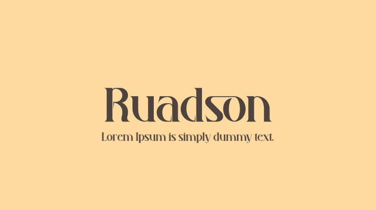 Ruadson Font