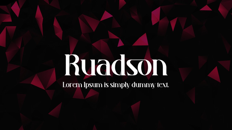 Ruadson Font