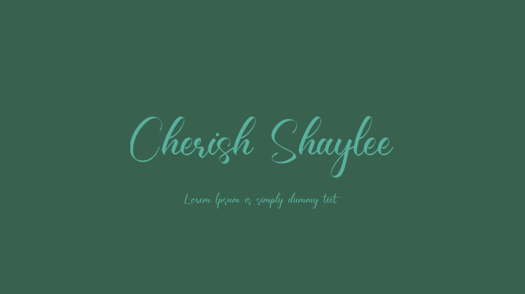 Cherish Shaylee Font