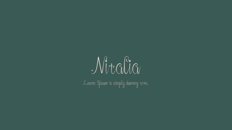 Nitalia Font