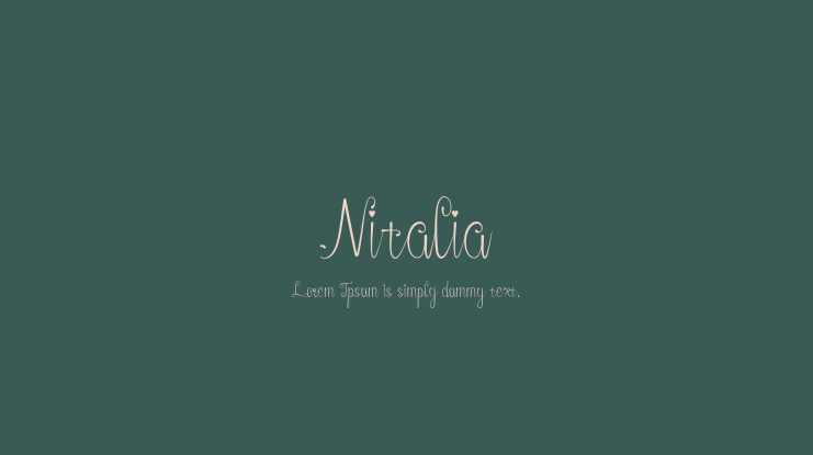 Nitalia Font