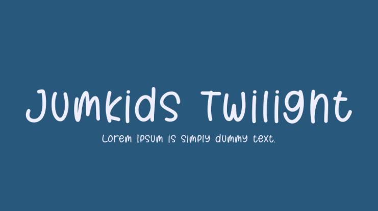 Jumkids Twilight Font