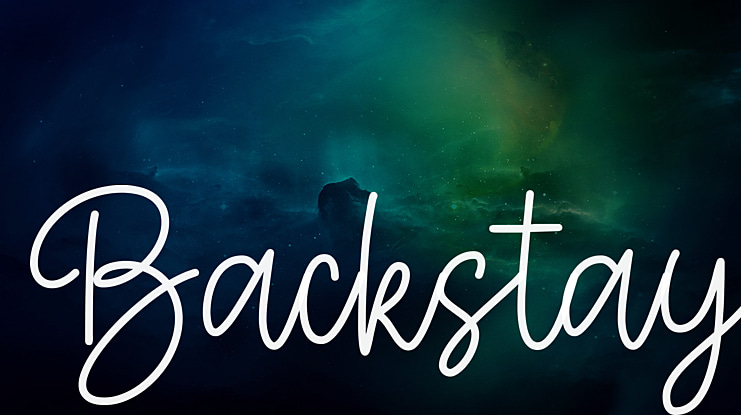 Backstay Font