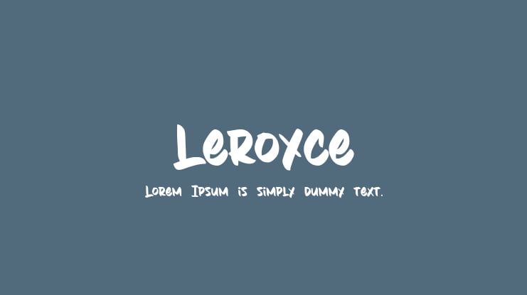 Leroyce Font