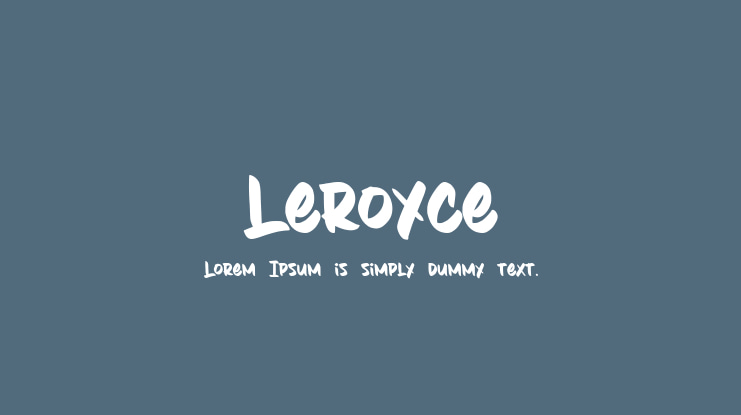 Leroyce Font