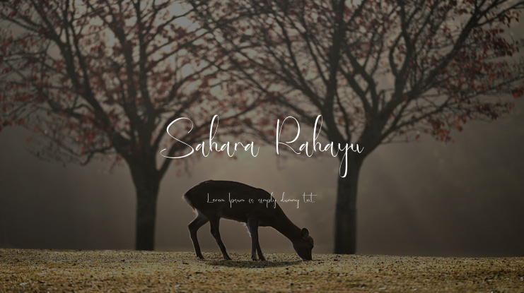 Sahara Rahayu Font