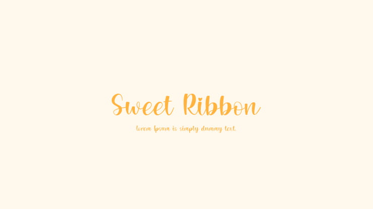 Sweet Ribbon Font