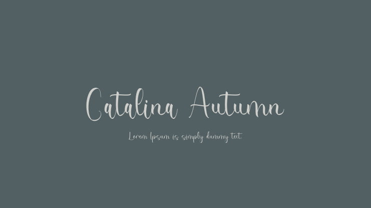 Catalina Autumn Font