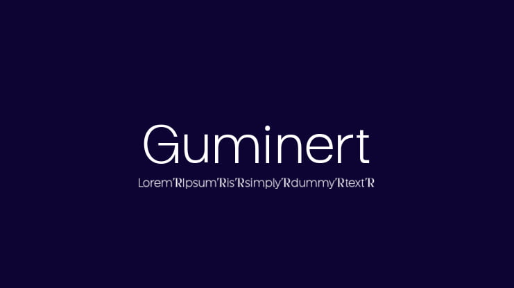 Guminert Font