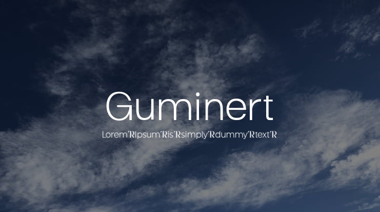 Guminert Font
