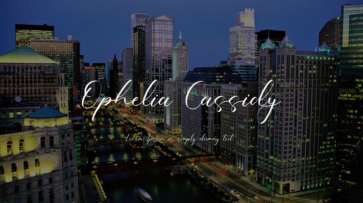 Ophelia Cassidy Font