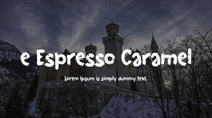 e Espresso Caramel Font