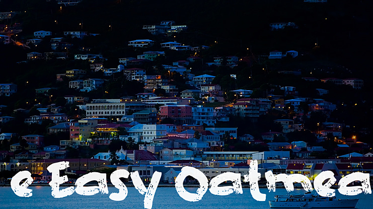 e Easy Oatmeal Font
