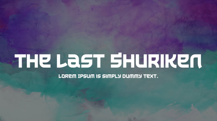 The Last Shuriken Font