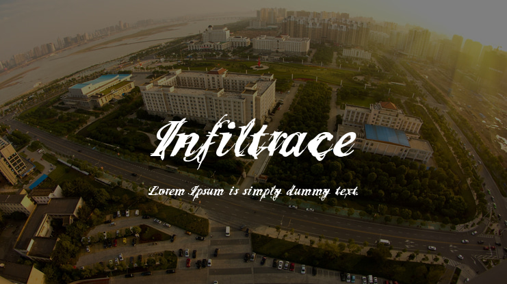 Infiltrace Font