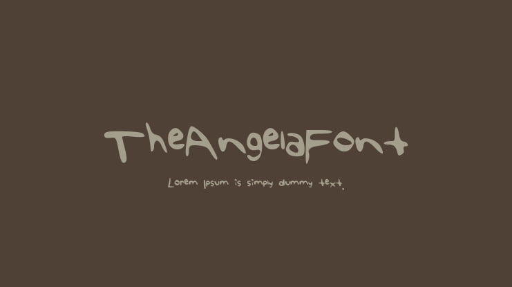 TheAngelaFont Font