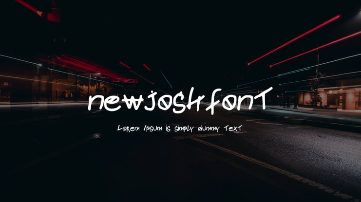 newjoshfont Font