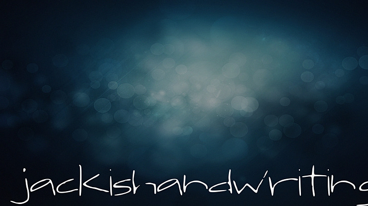 jackishandwriting Font