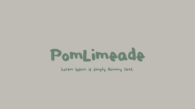 PomLimeade Font