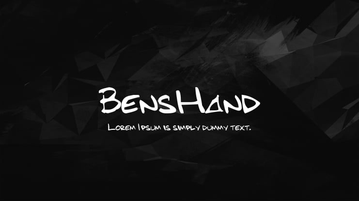 BensHand Font