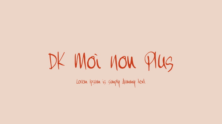 DK Moi Non Plus Font