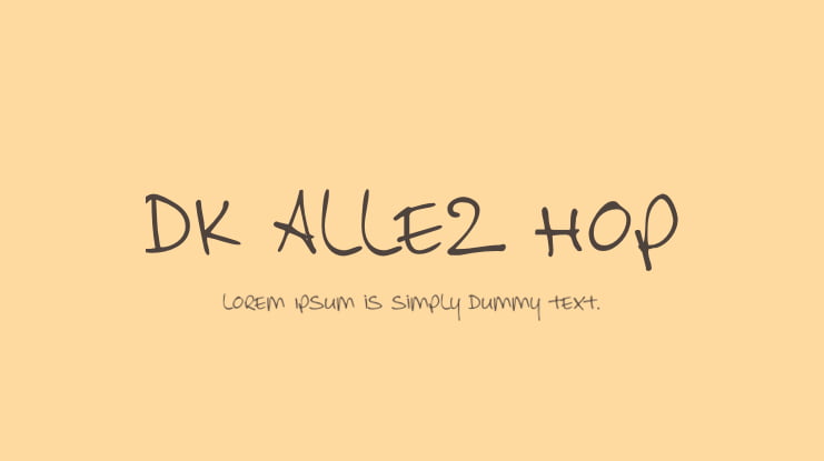 DK Allez Hop Font