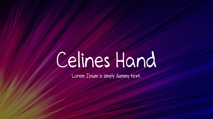 Celines Hand Font