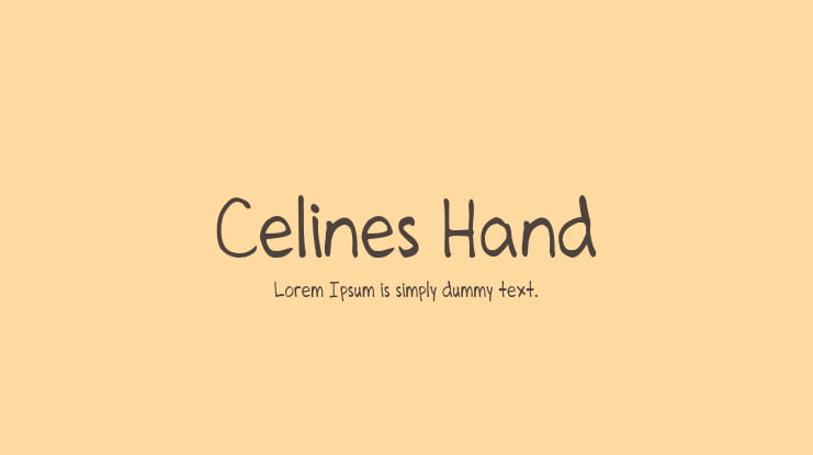 Celines Hand Font