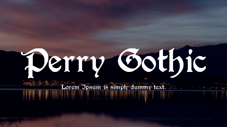 Perry Gothic Font