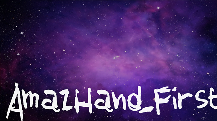 AmazHand_First Font Family