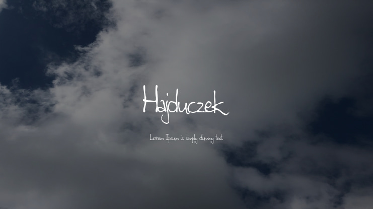 Hajduczek Font