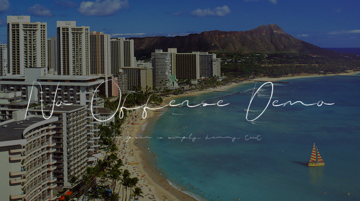 No Offense Demo Font