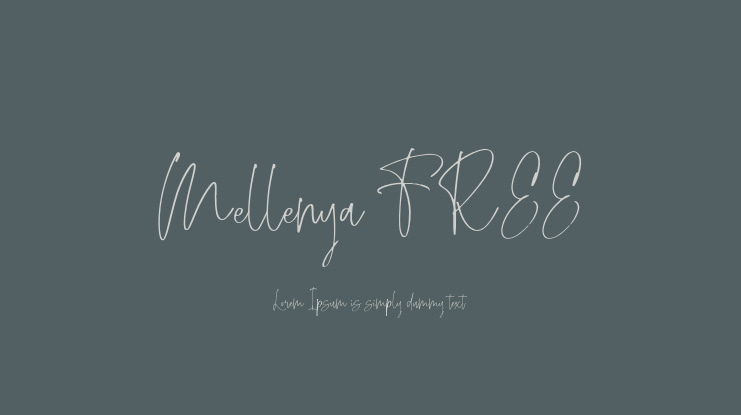 Mellenya FREE Font