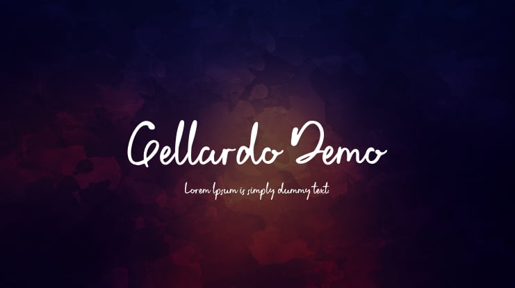Gellardo Demo Font