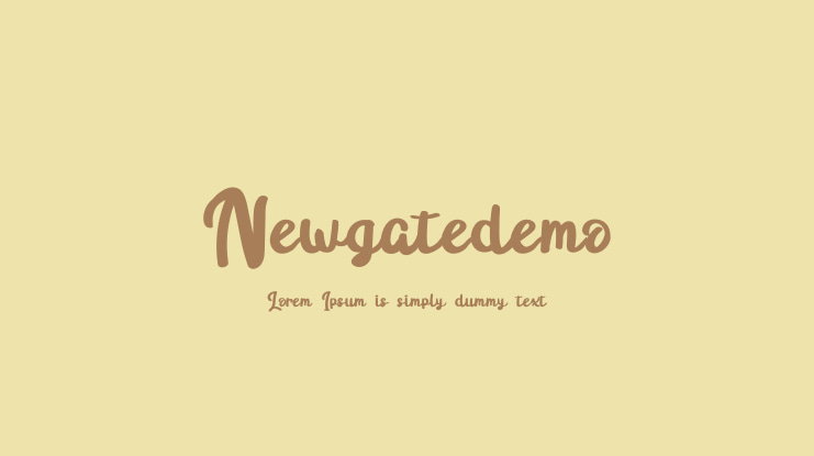 Newgatedemo Font