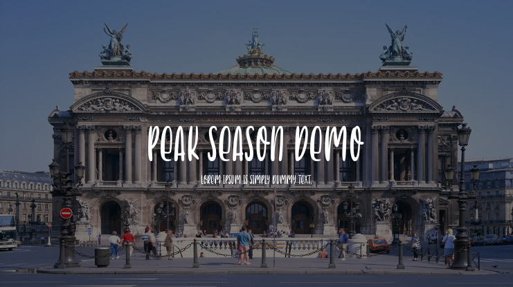 Peak Season Demo Font